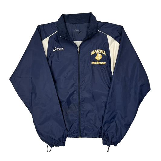 Vintage Marina Wrestling Asics Windbreaker - No Size Navy Polyester