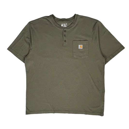 Carhartt T-Shirt - XL Green Cotton