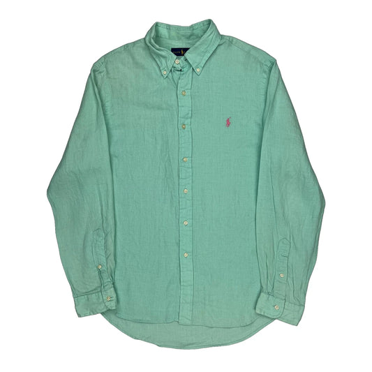 Ralph Lauren Shirt - Large Green Linen