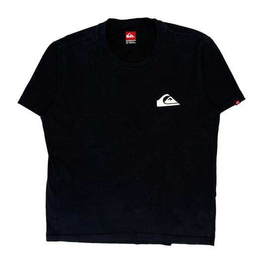 Quiksilver Graphic T-Shirt - Medium Black Cotton