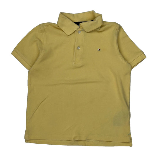 Age 4 Tommy Hilfiger Polo Shirt - 2XS Yellow Cotton