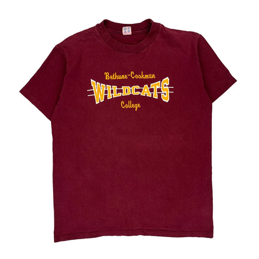 Bethune-Cookman Wildcats Champion Single Stitch T-Shirt - Large Burgundy Cotton