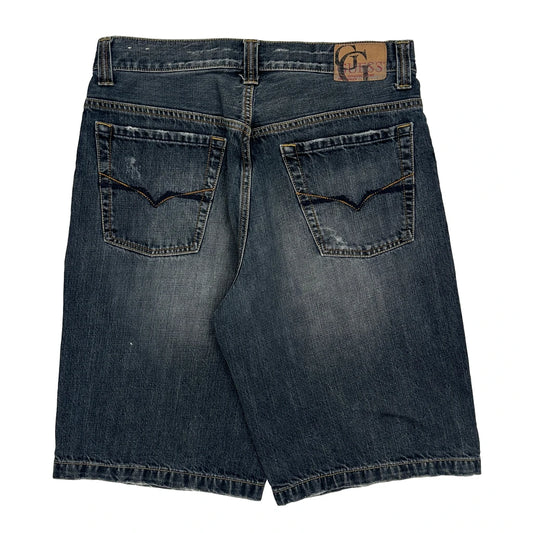 Guess Denim Shorts - 34W 12L Dark Wash Denim