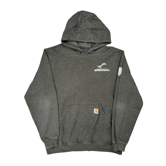 Essential Workers Covid-19 Carhartt Graphic Hoodie - Large Grey Cotton