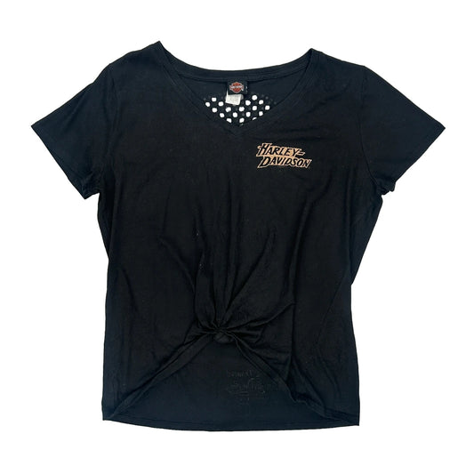 Harley Davidson Studded T-Shirt - XL Black Cotton