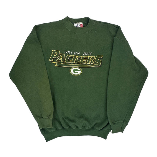 Green Bay Packers Logo Athletics Nfl Sweatshirt - Large Green Cotton