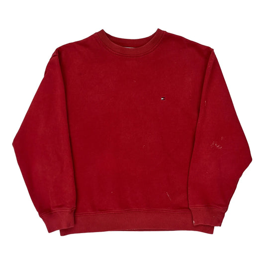 Tommy Hilfiger Sweatshirt - Small Red Cotton