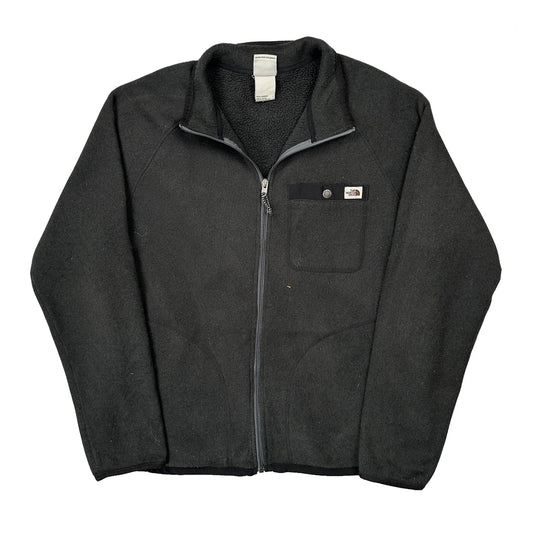 Vintage The North Face Fleece Jacket - Large Black Polyester