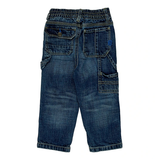 Age 18 Months Tommy Hilfiger Double Knee Jeans - 2XS Blue Denim