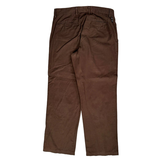 Armani Exchange Trousers - 33W 30L Brown Cotton