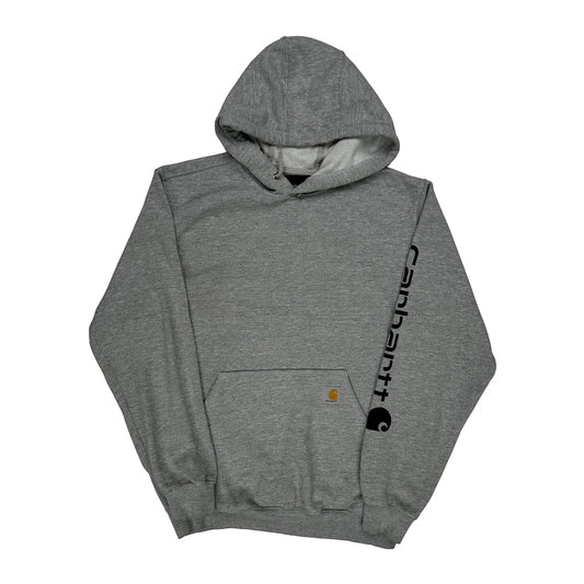 Vintage Carhartt Hoodie - Medium Grey Cotton Blend