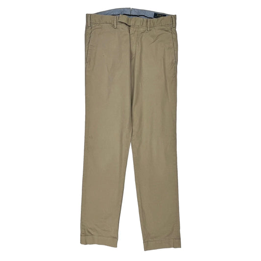 Polo By Ralph Lauren Slim Fit Chinos - 30W 30L Beige Cotton