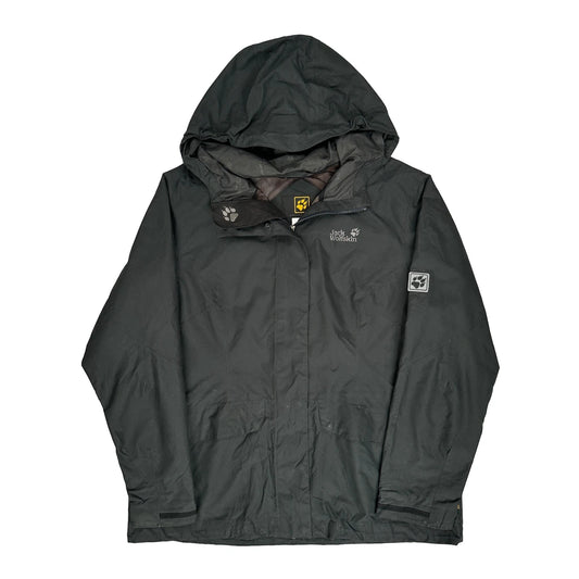Jack Wolfskin Waterproof Jacket - 2XL Black Nylon