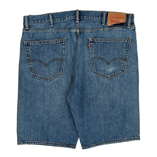 Levis Denim Shorts - 38W 11L Blue Denim