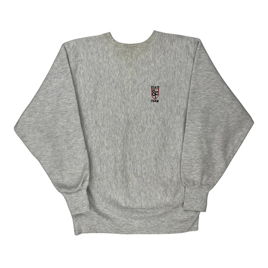 Reverse Weave Champion Sweatshirt - Large Grey Cotton Blend