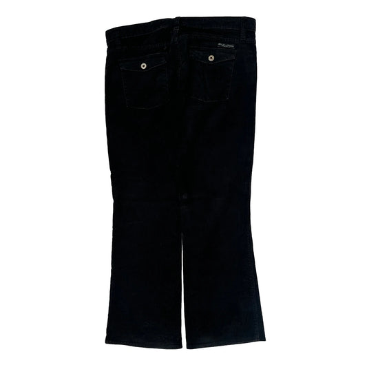 Vintage Polo By Ralph Lauren Cord Trousers - 36W UK 14 Black Corduroy