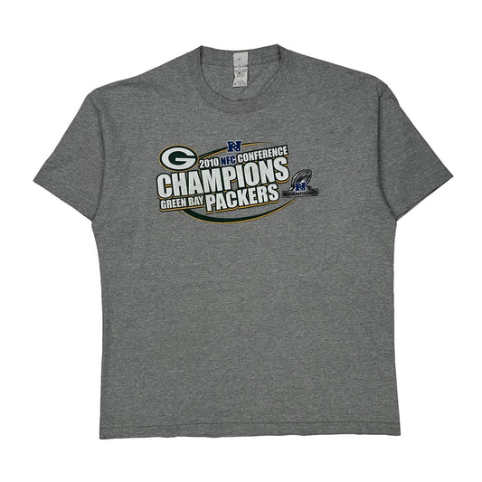 Vintage Green Bay Packers Alstyle Nfl T-Shirt - XL Grey Cotton