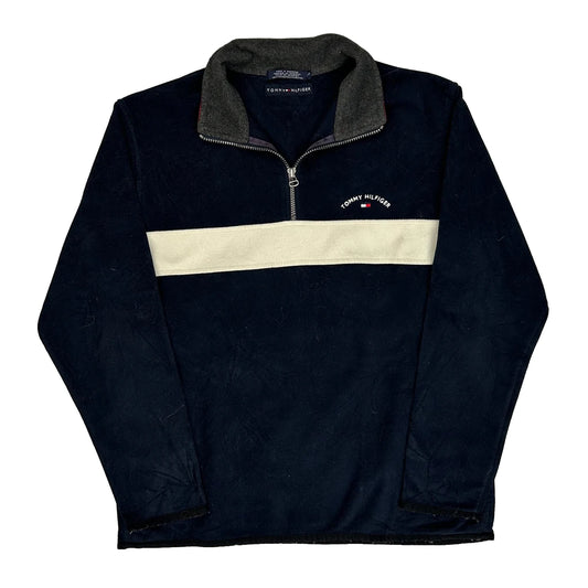 Tommy Hilfiger Striped Fleece - Medium Navy Polyester