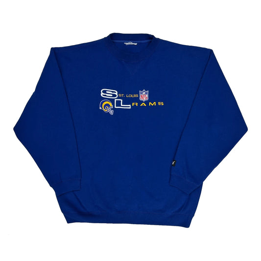 St. Louis Rams Puma Football Sweatshirt - Large Blue Cotton