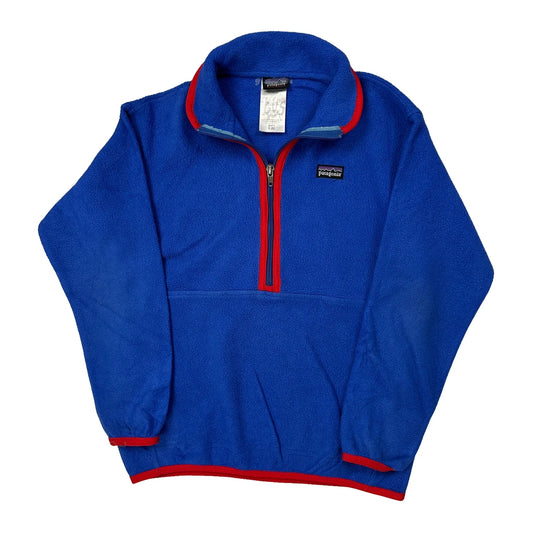 Boys Patagonia Synchilla 1/4 Zip - Small Blue Polyester