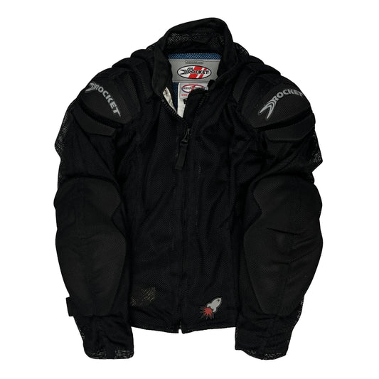Vintage Rocket Racing Joe Rocket Motorcycle Jacket - Small Black Polyester