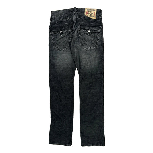 True Religion Slim Fit Jeans - 29W UK 10 Black Cotton Blend
