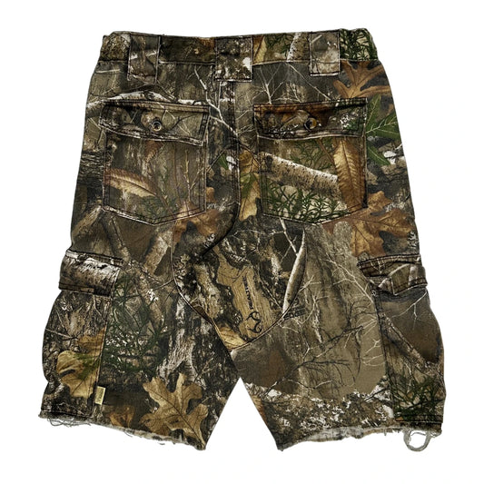 Kings Camo Cargo Shorts - 28W 11L Camo Cotton Blend