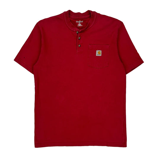 Carhartt T-Shirt - Medium Red Cotton
