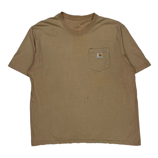 Carhartt T-Shirt - XL Beige Cotton