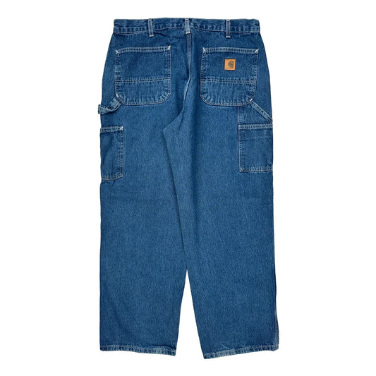 Carhartt Carpenter Jeans - 35W 30L Blue Cotton