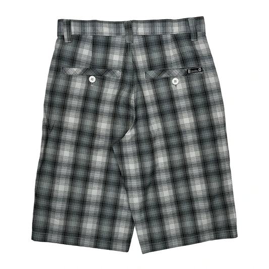 Vintage Southpole Checked Shorts - 32W 12L Grey Cotton