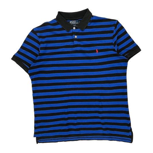 Polo By Ralph Lauren Striped Polo Shirt - XL Black Cotton