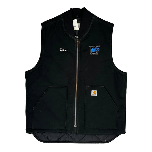 Robert W. Speirs Plumbing Inc. Carhartt Gilet - Large Black Cotton