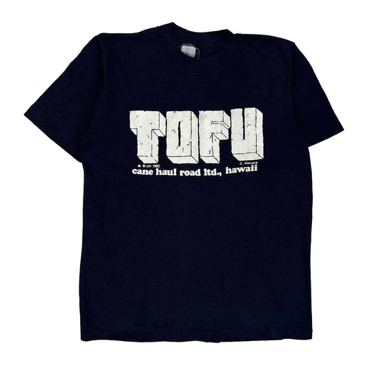 Unbranded Single Stitch T-Shirt - Medium Black Cotton