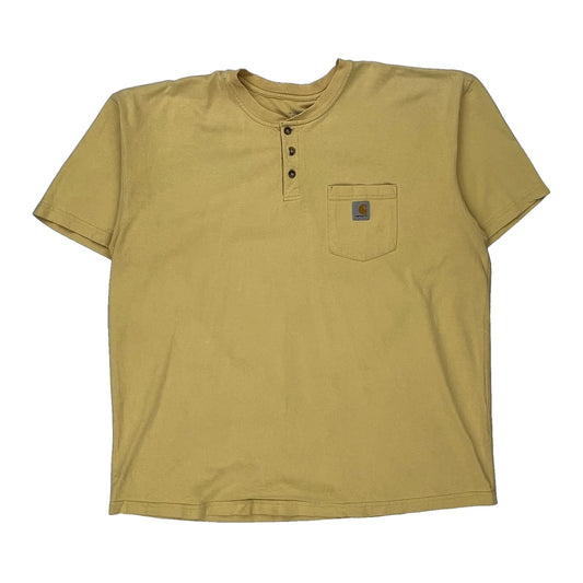 Carhartt T-Shirt - 2XL Yellow Cotton