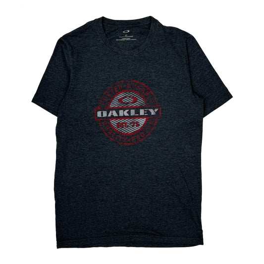Oakley Graphic T-Shirt - Small Grey Cotton