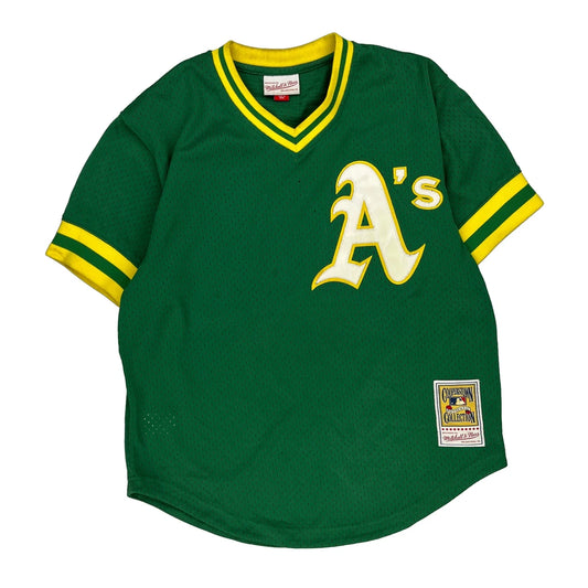 Oakland Athletics Mitchell & Ness Mlb Jersey - Medium Green Polyester