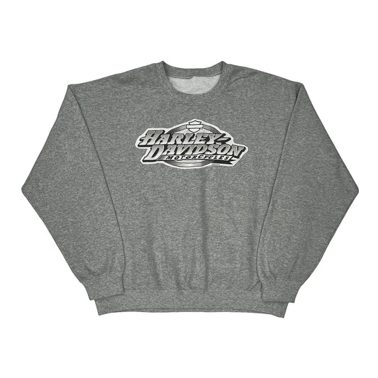Beartooth Harley Davidson Graphic Sweatshirt - 2XL Grey Cotton