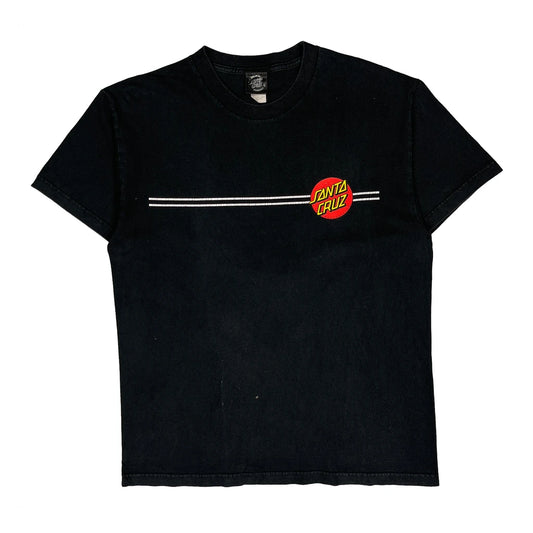 Vintage Santa Cruz Graphic T-Shirt - Large Black Cotton