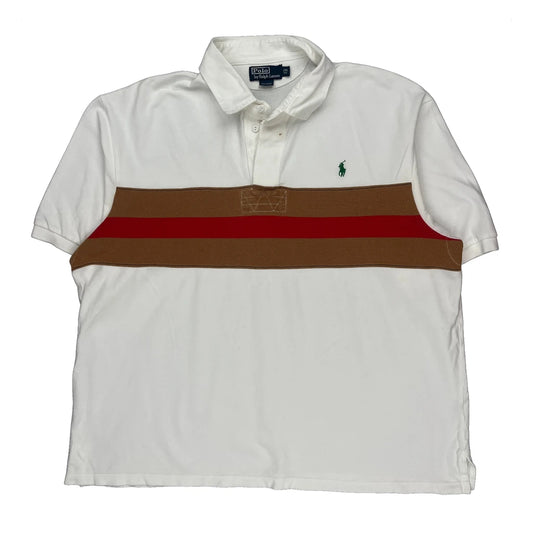 Polo By Ralph Lauren Striped Polo Shirt - 2XL Brown Cotton