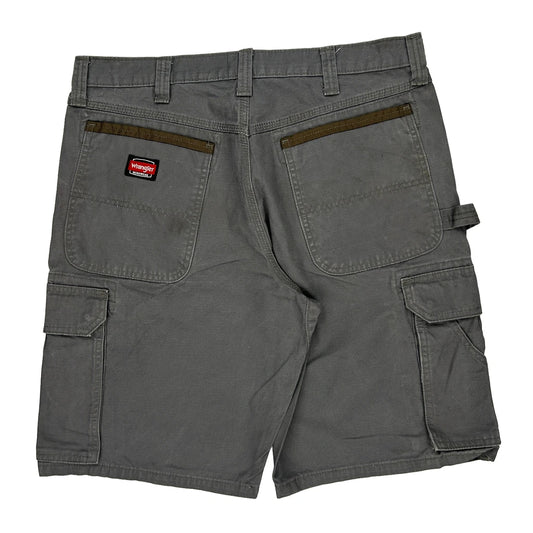 Wrangler Cargo Shorts - 35W 11L Grey Cotton