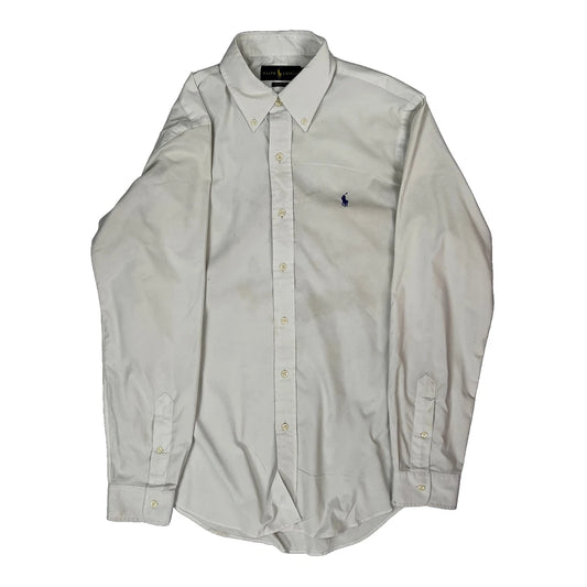 Ralph Lauren Shirt - Medium White Cotton
