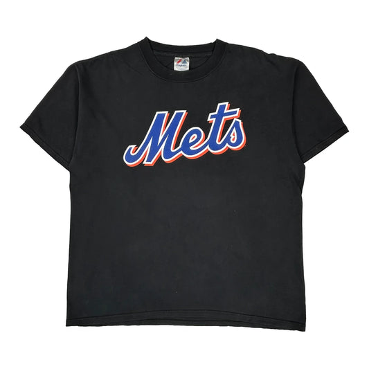 Mets Majestic T-Shirt - XL Black Cotton