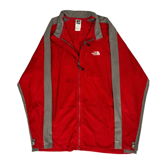 The North Face Fleece Jacket - 2XL Red Polyester