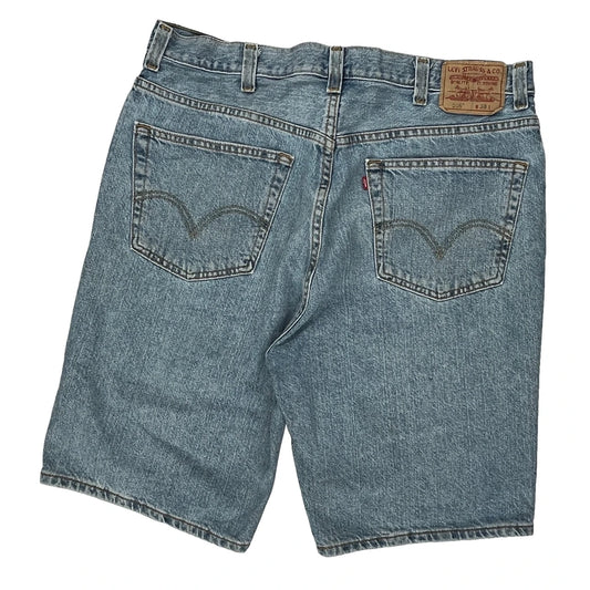 Levis Denim Shorts - 34W 10L Light Wash Cotton