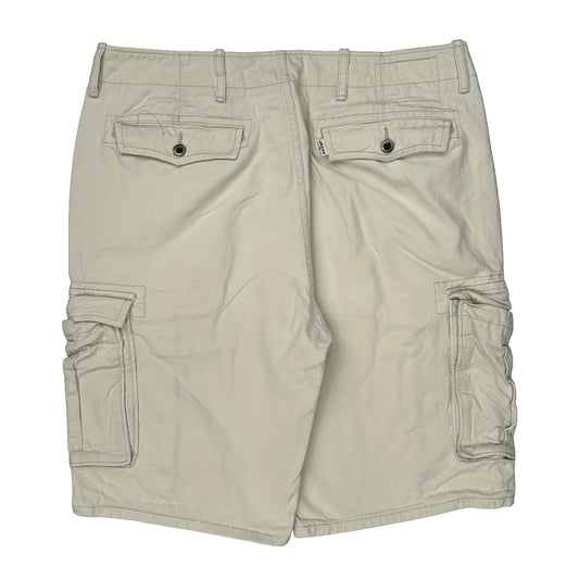 Levis Cargo Cargo Shorts - 34W 11L Beige Cotton