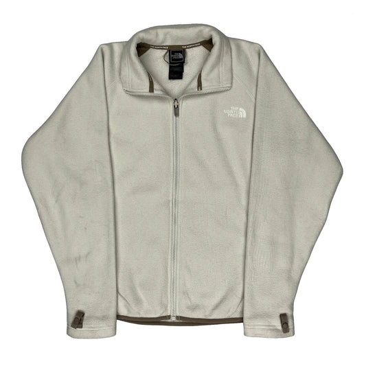 The North Face Fleece Jacket - Small Cream Polyester