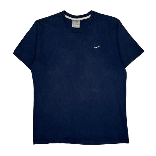 Nike T-Shirt - Large Navy Cotton