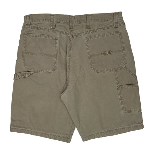 Wrangler Carpenter Shorts - 35W 11L Khaki Cotton