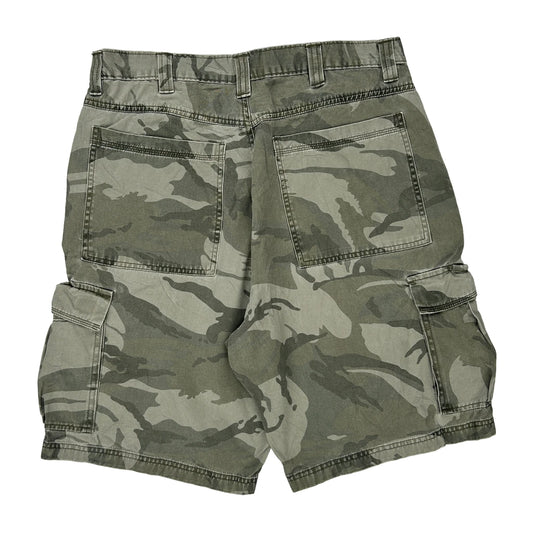Wrangler Camo Cargo Shorts - 34W 10L Camo Cotton